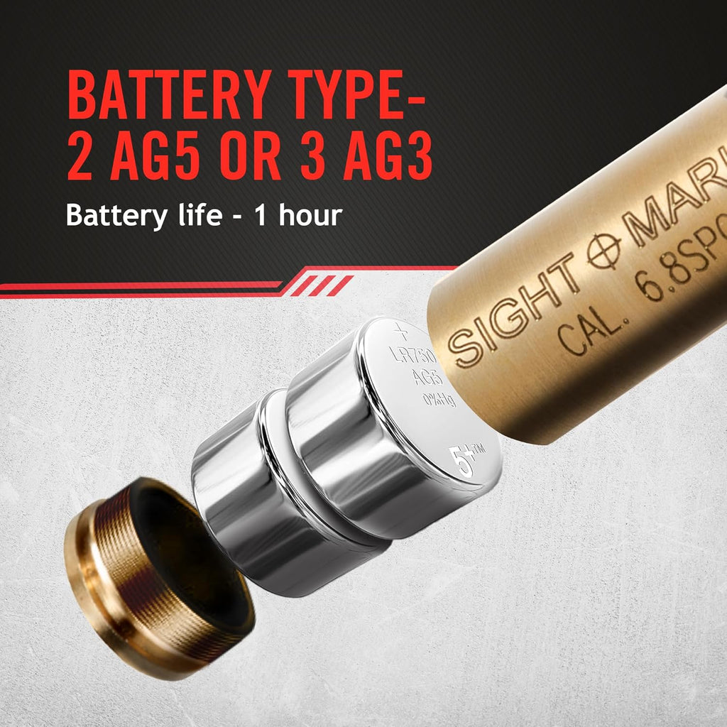 Sightmark Centerfire Boresight - Precision Red Laser for Accurate Shooting | Easy Setup