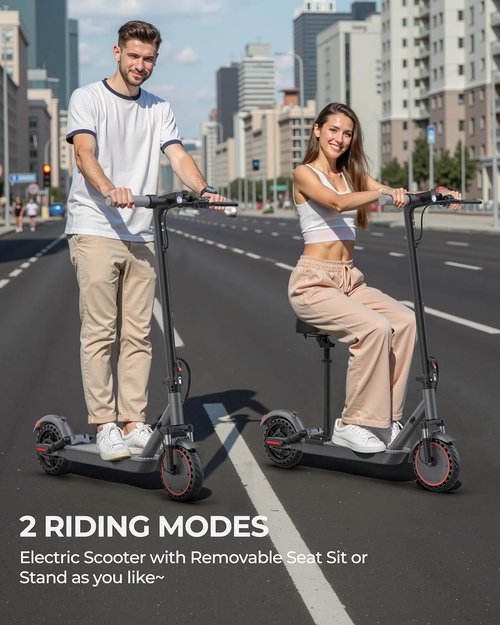 Joyhis Electric Scooter for Adults - Fast 19/22MPH, 15/22 Mile Range, 8.5"/10" Tires | Folding E-Scooter with Dual Suspension & App Control