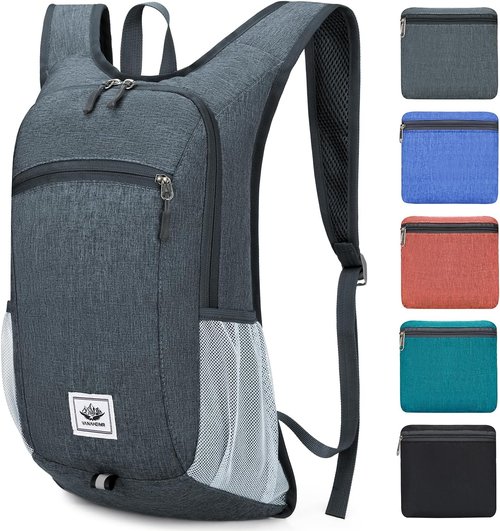 Esup 15L Lightweight Hiking Backpack - Packable Travel Bag for Camping | Dark Gray Color