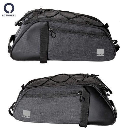 Roswheel Essentials Series 141466 Bike Trunk Bag Bicycle Rear Rack Pack Cycling Accessories Pannier, 8L Capacity