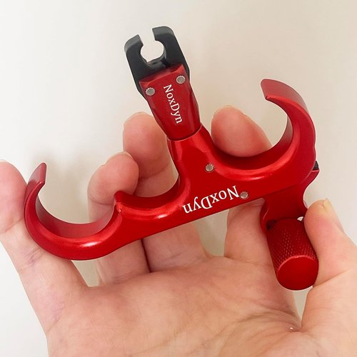 Archery Bow Release - 4-Finger Adjustable Sensitivity Thumb Aid | 360° Rotatable Head for Hunting & Target Practice (Camouflage)