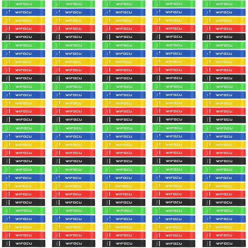 150 Pcs Bulk Fitness Resistance Bands Set for Gym Members Sports Class Students Gift, 5 Pieces Each with Storage & Carry Bag, Professional Grade Elastic Bands for Home Outdoor Workout Yoga Pilates