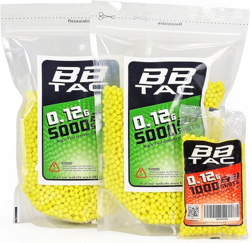 BBTac Airsoft BBs - .12g Lightweight 6mm Ammo | 11,000 Rounds for Airsoft Guns