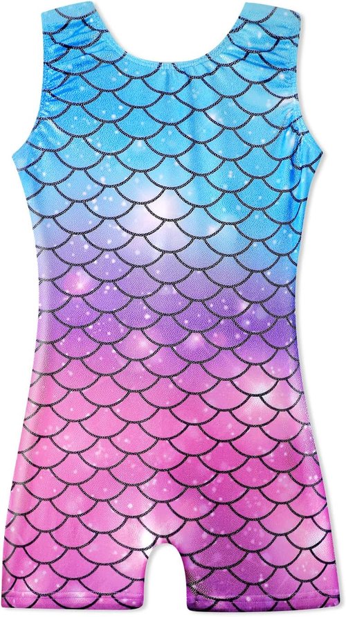 HOZIY Gymnastics Leotards - Sparkle Unicorn & Leopard Biketard for Girls Toddlers | Tumbling Outfits