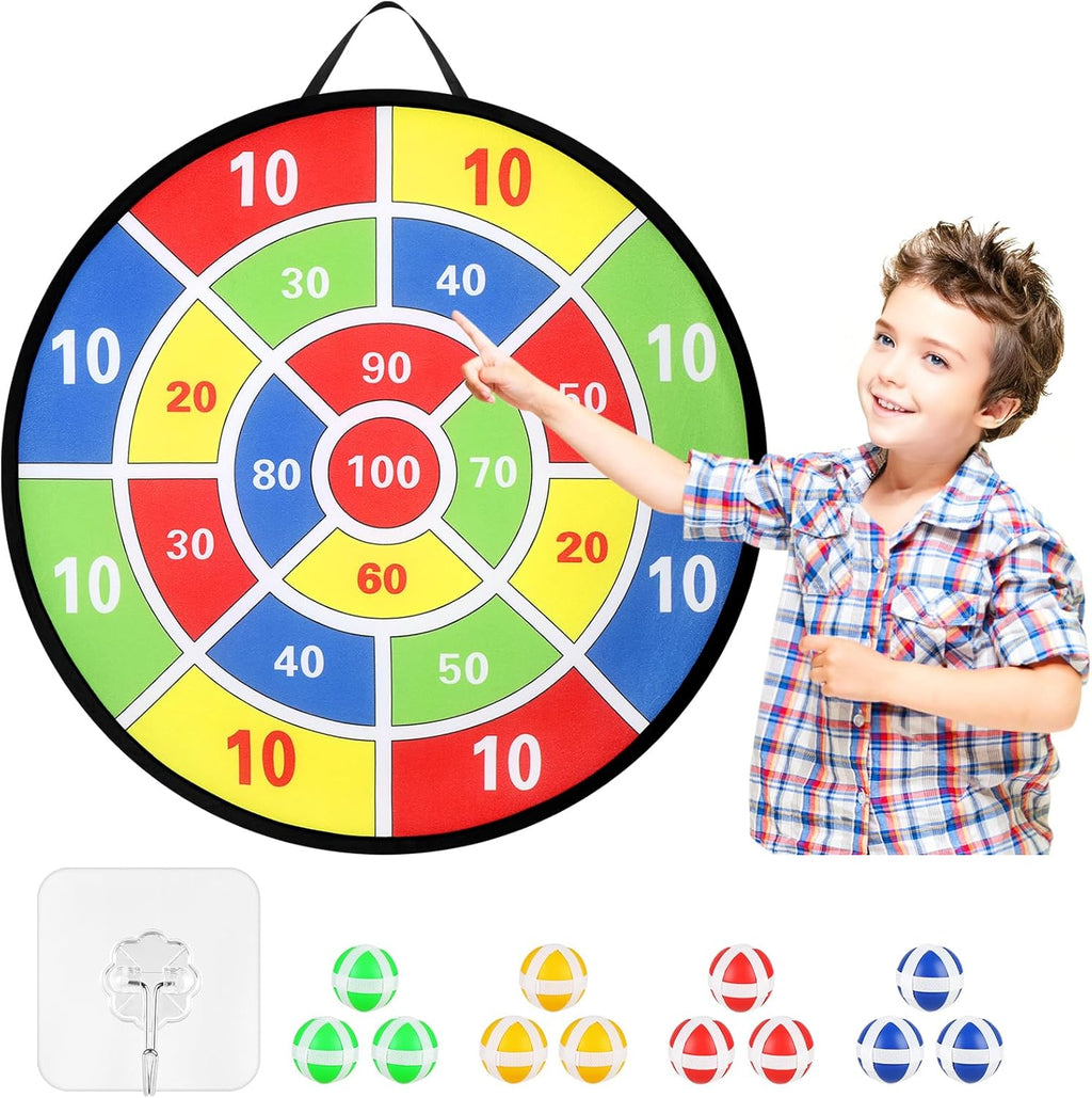 Accmor 29" Large Dart Board - Fun Outdoor Game for Kids with Sticky Balls | Perfect Birthday Gift for Ages 3-12