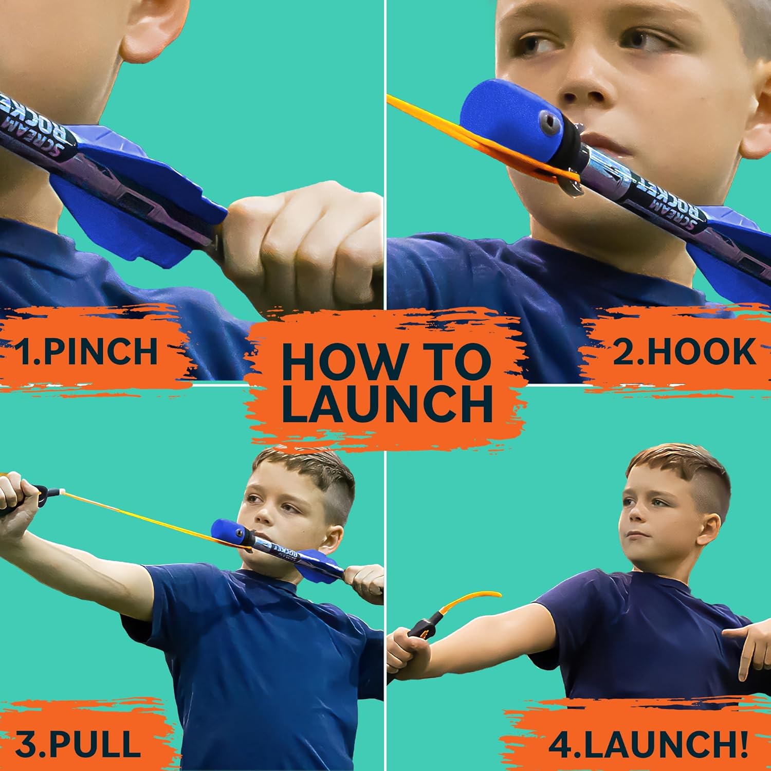 Toy Rocket Launcher - Fun Outdoor Slingshot Rockets for Kids | Perfect Gift for Ages 8+