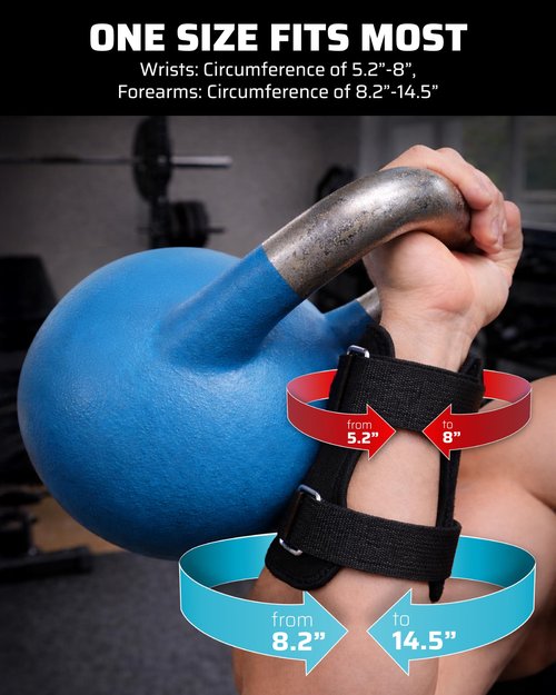THEFITGUY Kettlebell Wrist & Forearm Guards | 7mm Impact-Absorbing Neoprene | Adjustable Straps for Secure Fit | Lightweight, Durable Protection for Kettlebell Training (Pair)