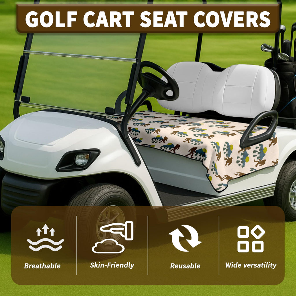 rywyyebsi Golf Cart Seat Covers,Golf Cart Seat Towel Blanket for Men Women Keeps Seat Comfortable and Clean,51"x 31",Golf CartAccessories for 2-Person Seats Decorations