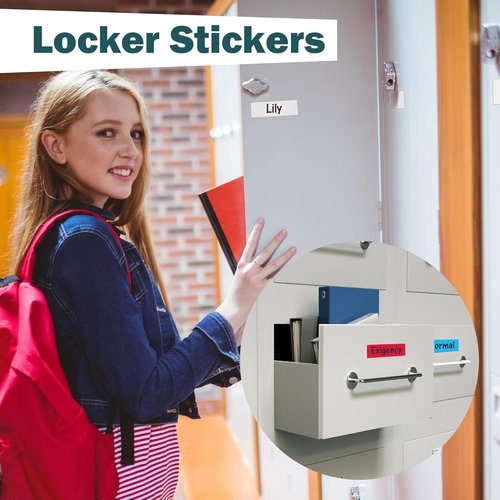 LLPT Magnetic Dry Erase Labels - 1" x 3" Reusable Writable Stickers for Whiteboards & Metal Surfaces - 50 Pack, White