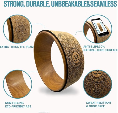 Aozora Yoga Wheel 13" - Ultimate Guide for 30+ Poses | Perfect for Stretching & Backbends