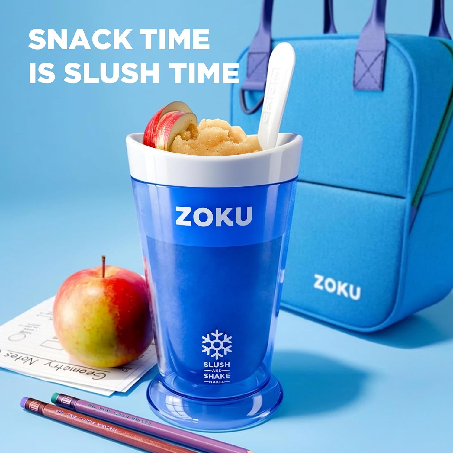 ZOKU Original Slush Maker - Compact Single-Serving Smoothie & Milkshake Maker | BPA-Free Green