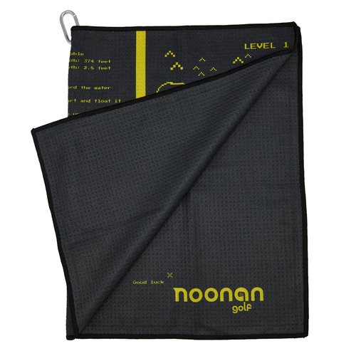 Noonan Golf Towel - Premium Microfiber Towel with Carabiner Clip - 24” x 15” - Fun, Creative & Unique Designs (Mulligan Trail)