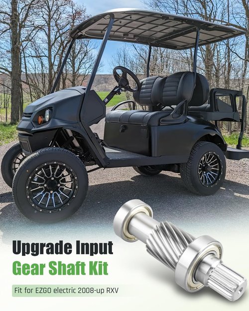 JUQAFY Golf Cart Input Gear Shaft Kit Fit for EZGO Electric RXV 2008-up, Replacement 23520G1 620327 620328 620329
