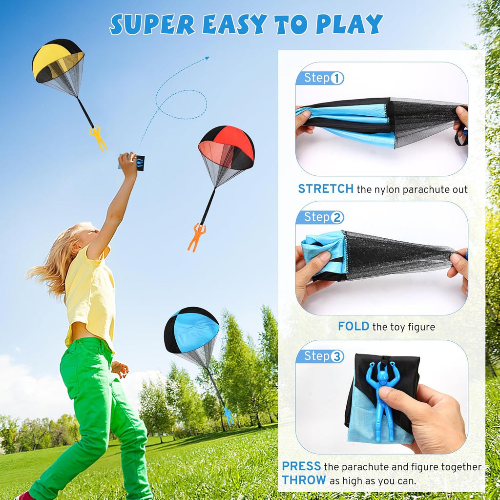 Parachute Toy - Flying Parachute Men for Kids | Fun Outdoor & Indoor Play - Perfect for Ages 3-12
