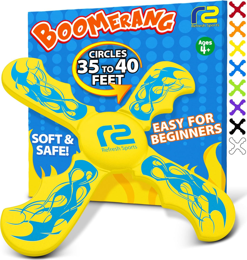 Skiennix Kids Beach Toys - Ultimate Beach Boomerangs for Summer Fun | Outdoor Games for Ages 8-12