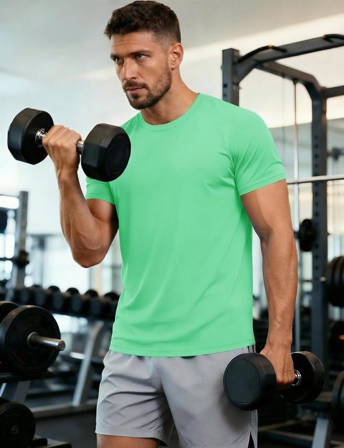 MAGCOMSEN Men's UPF 50+ Quick-Dry Athletic T-Shirt | Performance Swim & Workout Tee