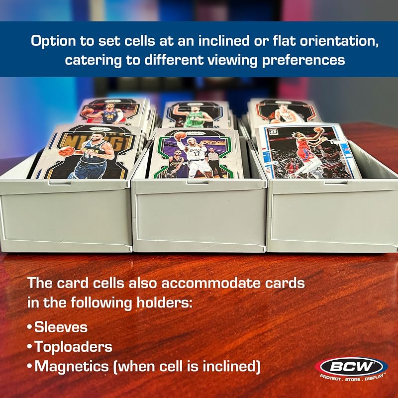 BCW Modular Card Sorting Trays, 6-Cell Grid, 2 Pack — 12 Cells Variation