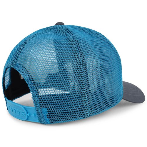 Bigfoot Sasquatch Hats for Men Women, Trucker Hats with Gift Box Packaging, Perfect as a Bigfoot Gifts Grey/Blue