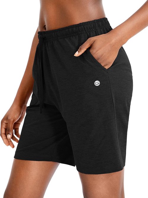 G Gradual Women's Bermuda Shorts - Comfortable Elastic Waist with Deep Pockets | 7" & 9" Sizes