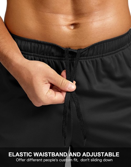 G Gradual Men's Workout Running Shorts - Quick Dry, Lightweight Gym Shorts with Zip Pockets | 5"/7"/9" Sizes