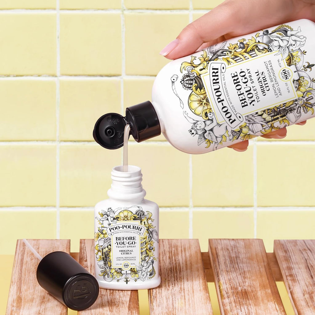 Poo-Pourri Pocket Toilet Spray - Travel Essential Odor Deodorizer | Beach Bum, 1 Fl Oz, TSA Approved