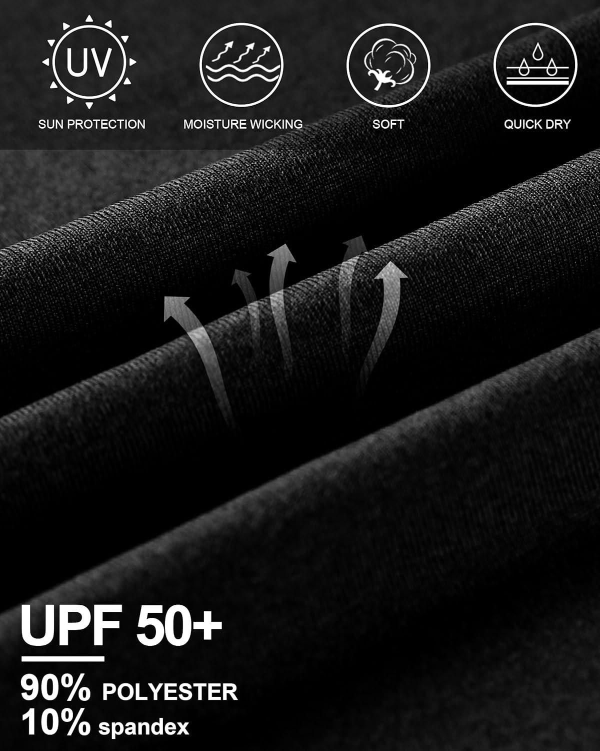 Roadbox UPF 50+ Sun Shirts for Men - UV Protection Long Sleeve Swim Shirt | Quick Dry Rash Guard for Fishing & Hiking