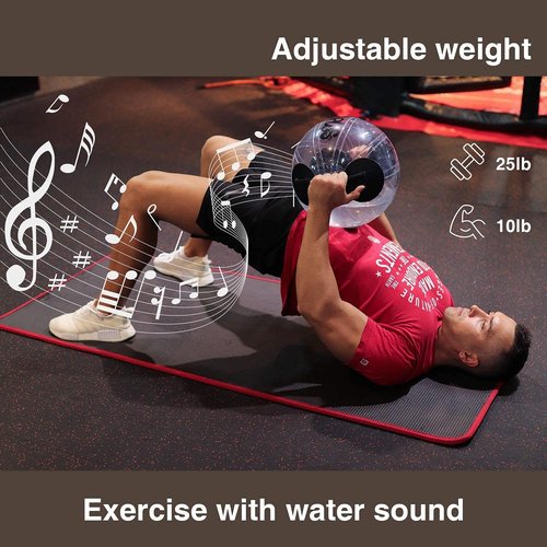 JOYPLUS Aqua Bag Sandbag Alternative - Adjustable Aqua Bag and Power Bag with Water - Core and Balance Trainer - Portable Stability Fitness &Full Body Workout Equipment,Ball Shape,MAX Weight 33LB