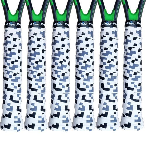 ALIEN PROS 12 Pack Sailor Mix & Tetris Tennis Racket Grip Tape – Tac Moisture Feel Tennis Grip – Wrap Your Racquet for High Performance
