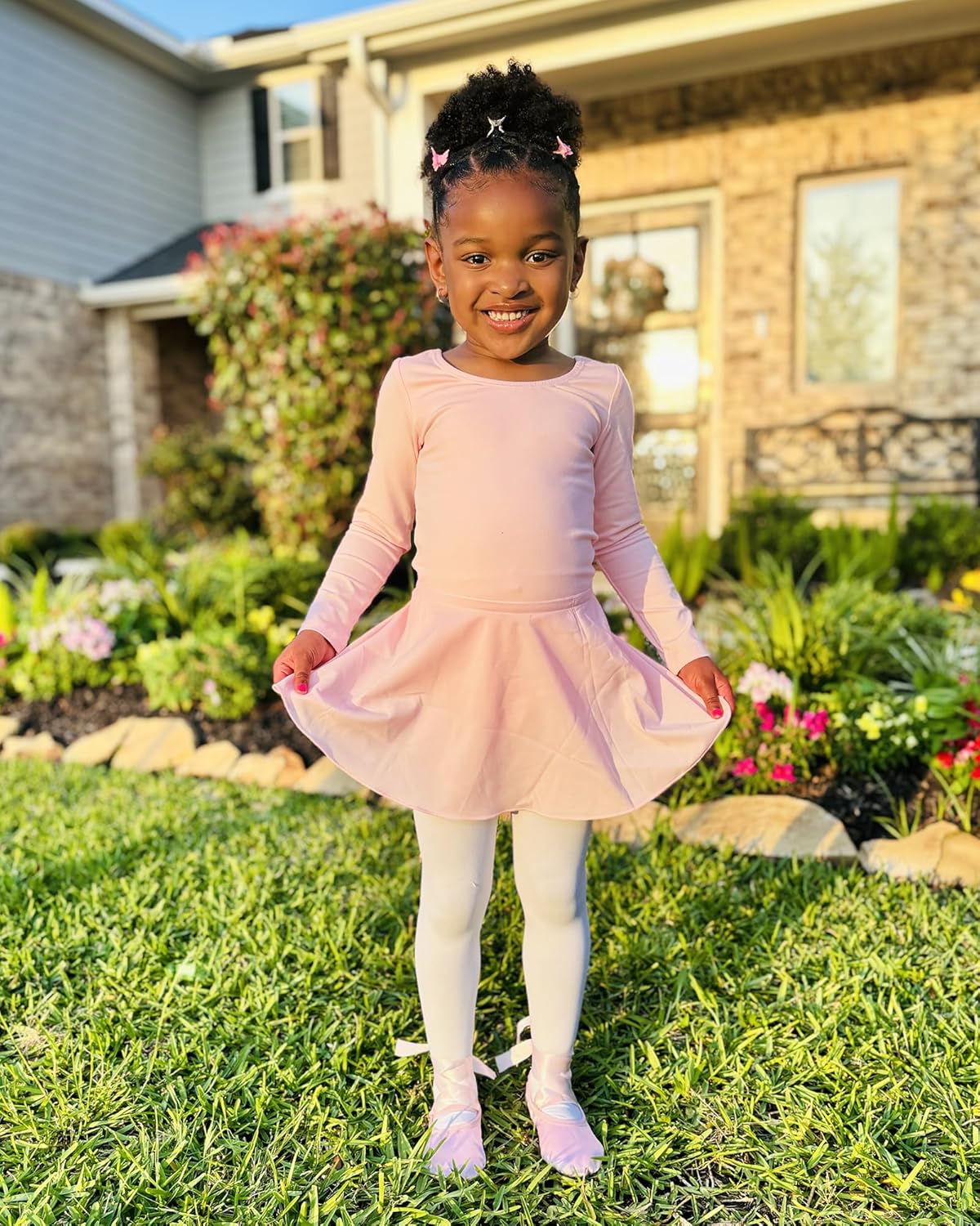 Stelle Ballet Leotards for Girls - Toddler Dance Dress Outfit with Skirt & Tights | Sizes Available