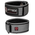 Lift Tech Fitness 5" Men's Foam Lifting Belt - Weight Belt for Men - Workout Belt for Men - Gym Belt for Men Weight Lifting, Strength Training, Powerlifting in Gray & Black - L
