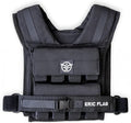 ERIC FLAG 40 lb Weighted Vest for Men & Women - Adjustable 0-40 lb with 16 Iron Weight, Heavy-Duty for Calisthenics, Running and Walking - Compact 1000D Oxford - Weighted Vest with Removable Weights