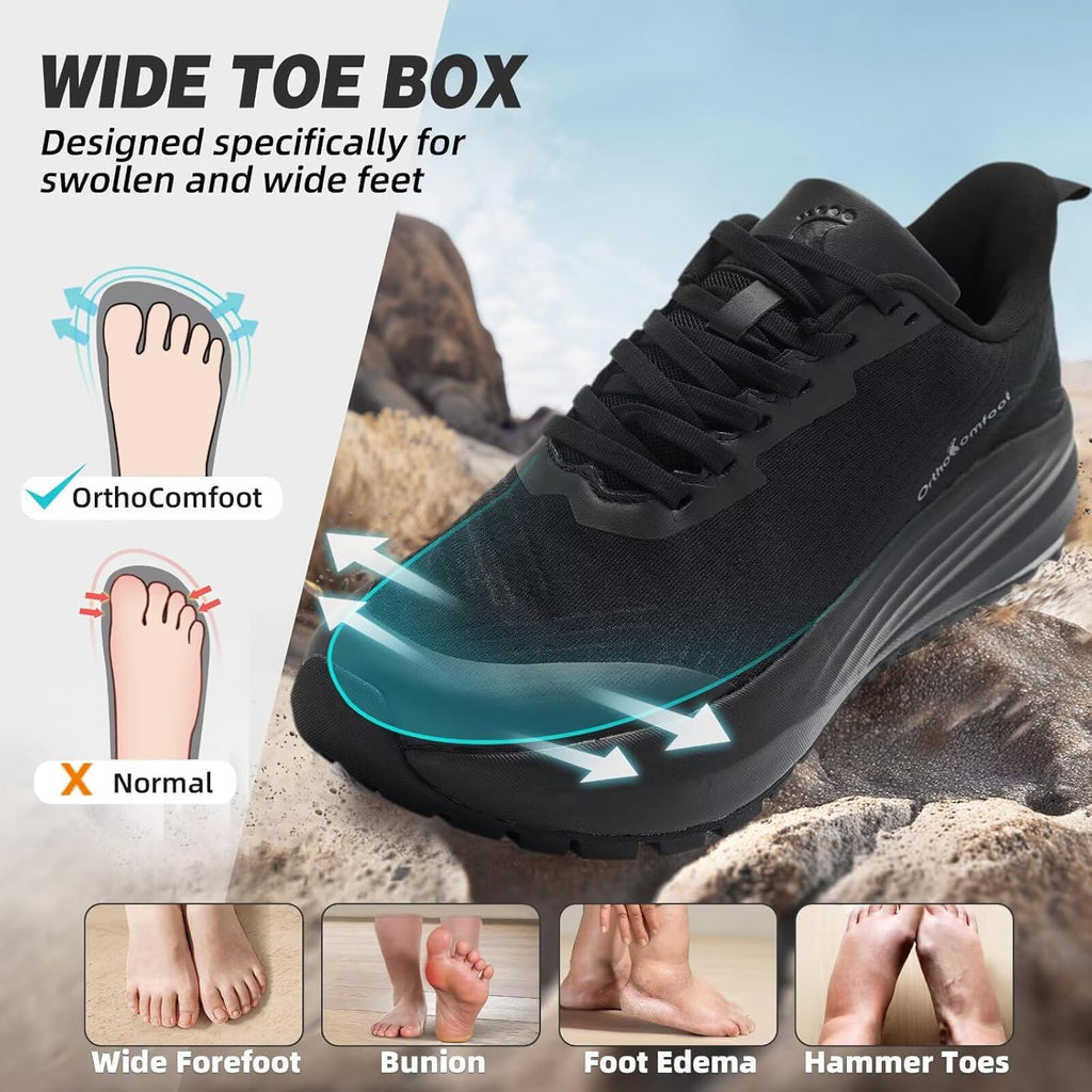 Skiennix Women's Orthopedic Shoes - Comfortable Arch Support for Plantar Fasciitis | Casual Hiking Sneakers
