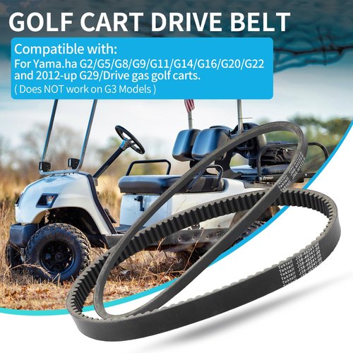 Tektall J55-G6241-00 Clutch Belt kit, Drive & Starter Generator Belt Kits JN6-H1173-00 Clutch Drive Belt for Ya-maha G2 G8 G9 G11 G14 G16 G22 Drive G29-4 Golf Cart Drive Belt