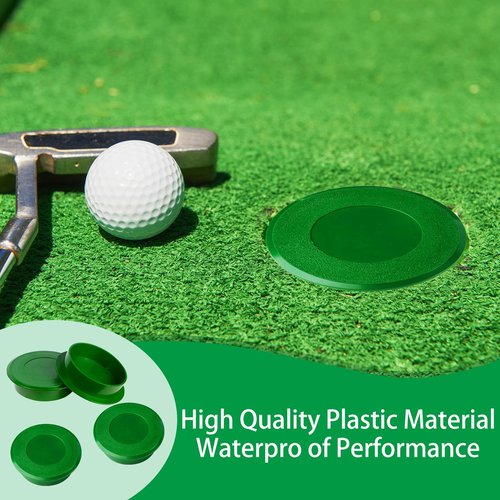 joaoxoko Golf Cup Cover for Golf Course Hole.Golf Hole for Putting Green Cover for Backyard Practice Putting Green Hole, ABS Hole Cup Covers Comply with USGA Regulations (4)