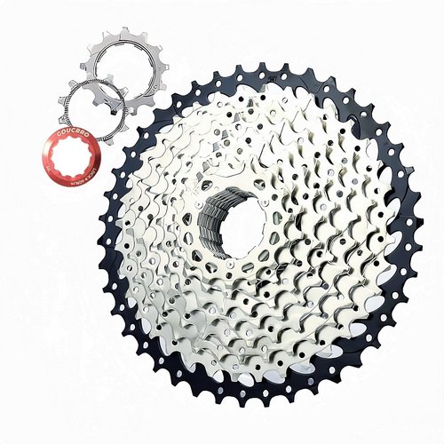goucrro Bike Cassette 10-Speed Cassette 11-36T, 11-40T, 11-42T, 11-46T, 11-50T Bicycle Cassettes & Freewheels Fit Mountain Bike, Road Bicycle