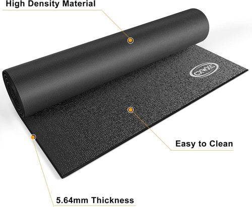 CXWXC Bike Trainer Floor Mat - Durable PVC Foam for Indoor Cycling | Ideal for Peloton & Spin Bikes