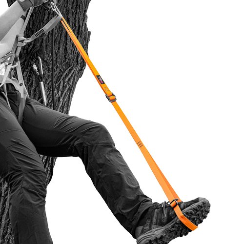GM CLIMBING Orange Foot Loop Ascender Sling Adjustable for Rope Ascending Climbing Arborist Caving Aid Climbing Gear SRT Rope Walking Frog Setup