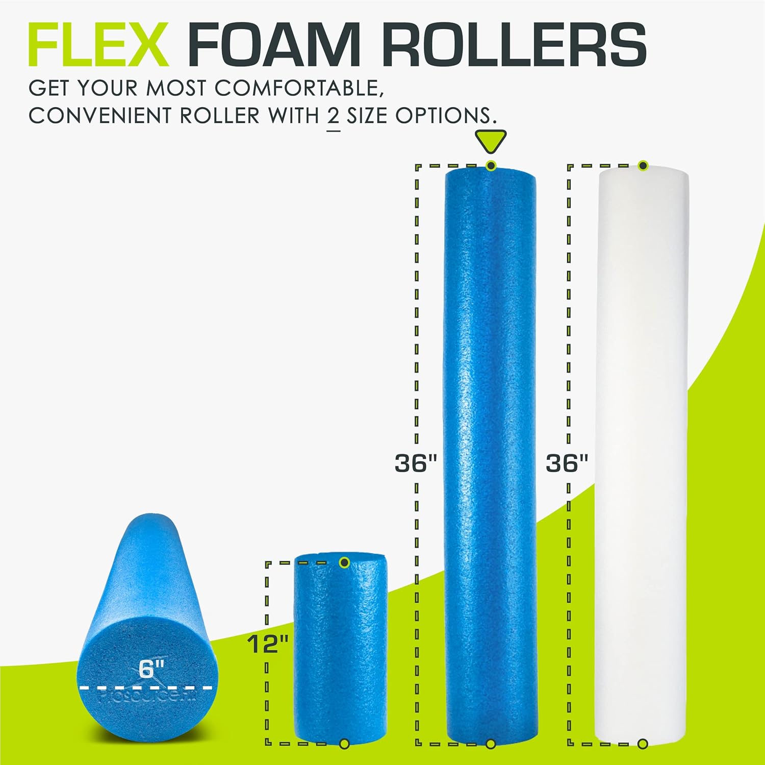 ProsourceFit Flex Foam Roller - Muscle Massage & Physical Therapy Tool for Core Stability | 36-Inch