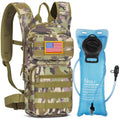 NOOLA Hydration Backpack with 3L TPU Water Bladder, Tactical Molle Water Backpack for Men Women, Hydration Pack for Hiking, Biking, Running and Climbing, Auriclash