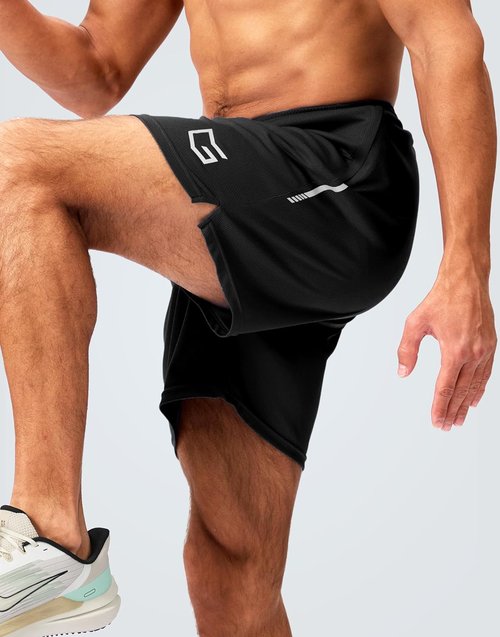 G Gradual Men's Gym Shorts - Quick Dry Athletic Mesh with Zipper Pockets | 5"/7"/10" Sizes for Basketball & Running