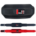 GripUp Weight lifting Belt Quick Locking, 5.5” Men & Women Back Support Premium EVA Foam Padding Adjustable Buckle for Squats Olympic Lunges Powerlifting Deadlifts Bodybuilding Strength Training (Black, M)