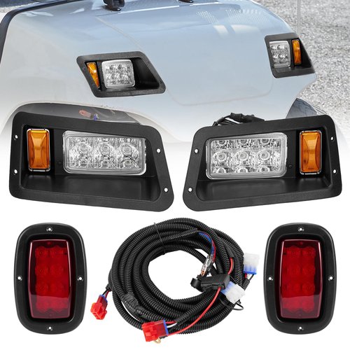 Blogole LED Headlights and Tail Lights Kit Compatible Yamaha G14, G16, G19, G22 Golf Cart Models