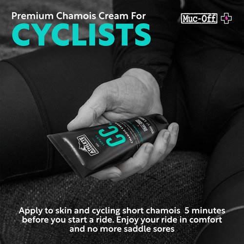 Muc-Off Luxury Chamois Cream Cycling | Anti-Chafing, Moisturizing Formula | Long-Lasting Comfort & Protection | Ideal for Cyclists, Triathletes, and Runners (100 ml (Pack of 1))