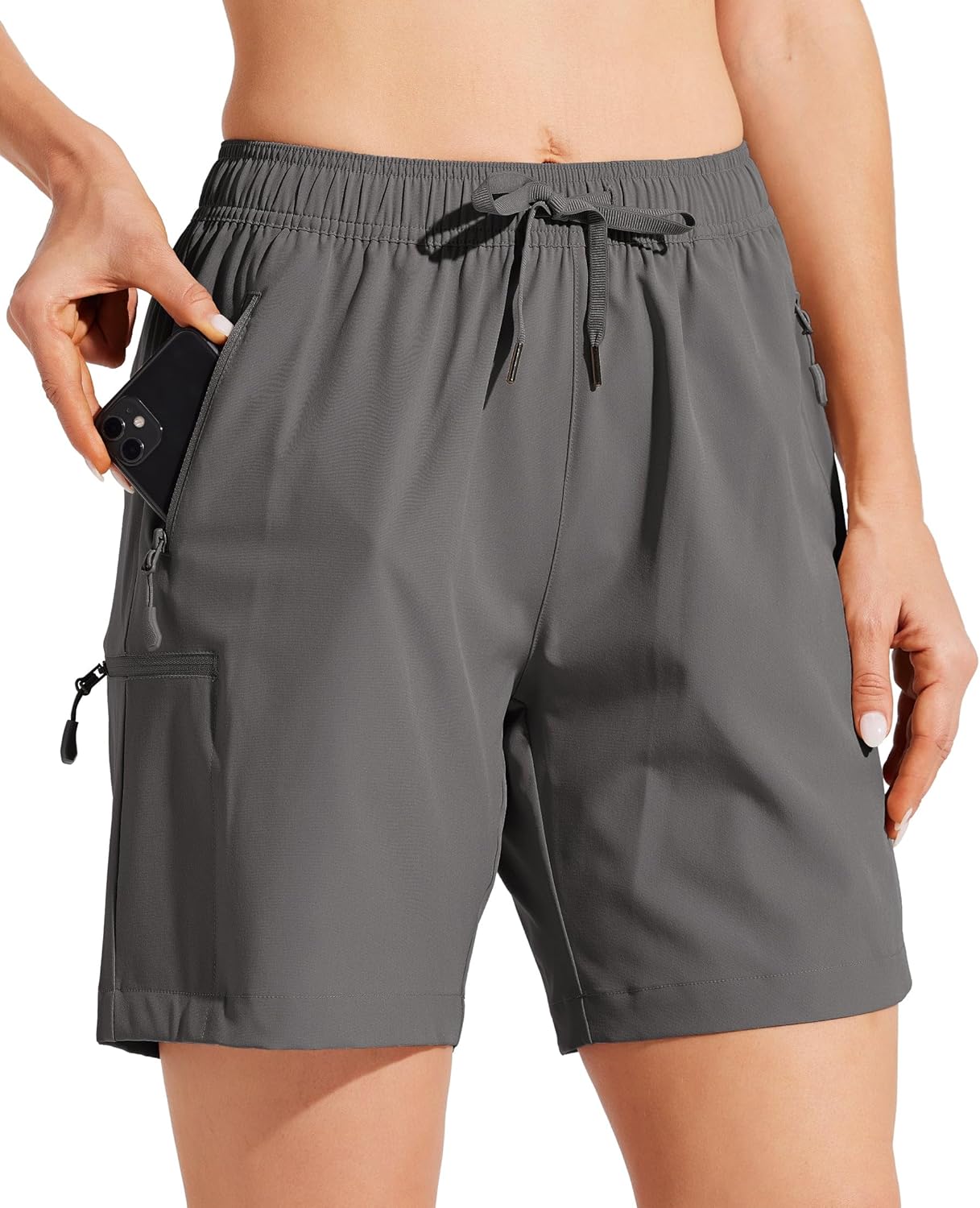 Willit Women's Hiking Cargo Shorts - Quick Dry Lightweight Athletic Shorts with Pockets | 7" Summer Fit