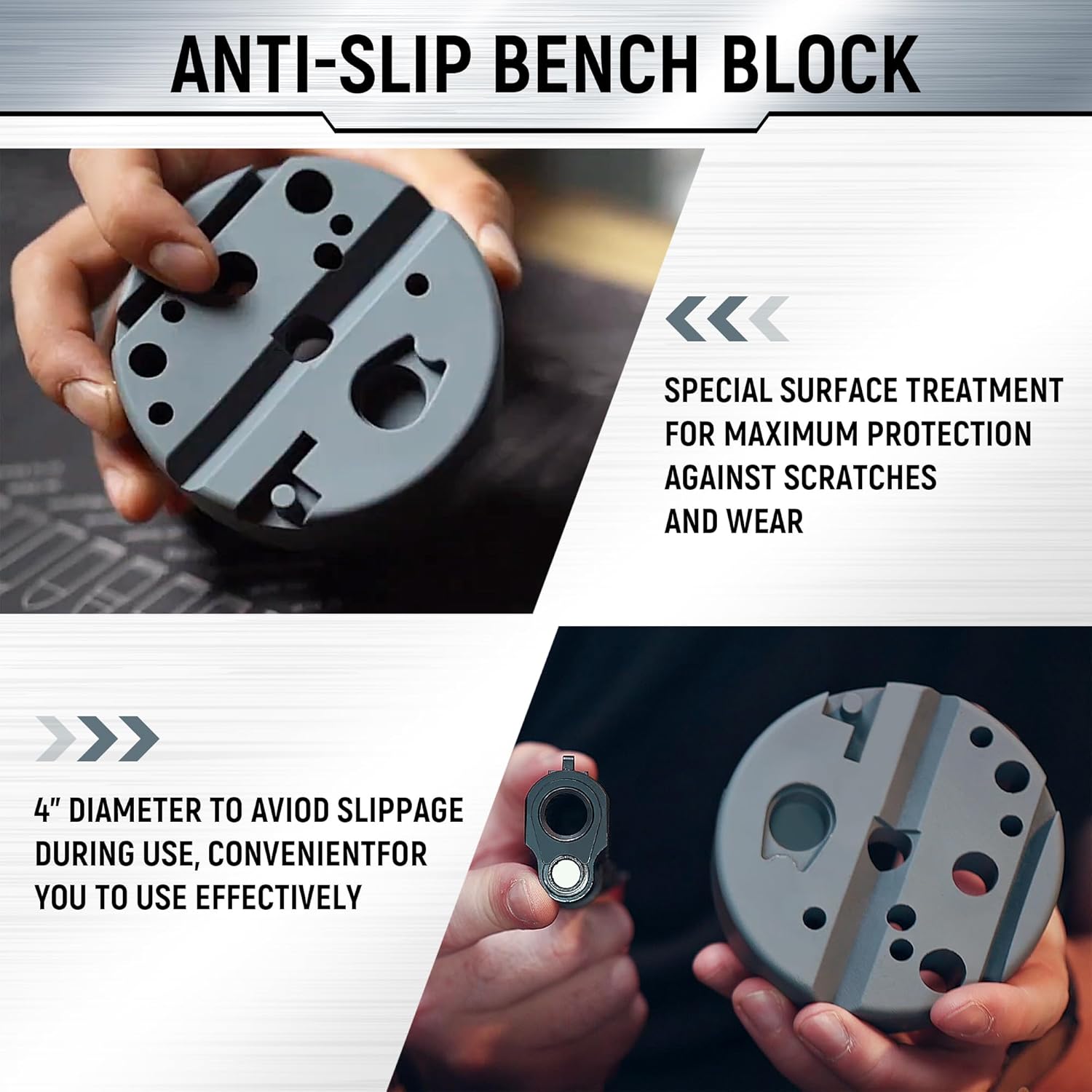 Steel Roll Pin Punch Set by [Brand Name] - Durable Punch Tool with 4 Interchangeable Faces & Storage Case