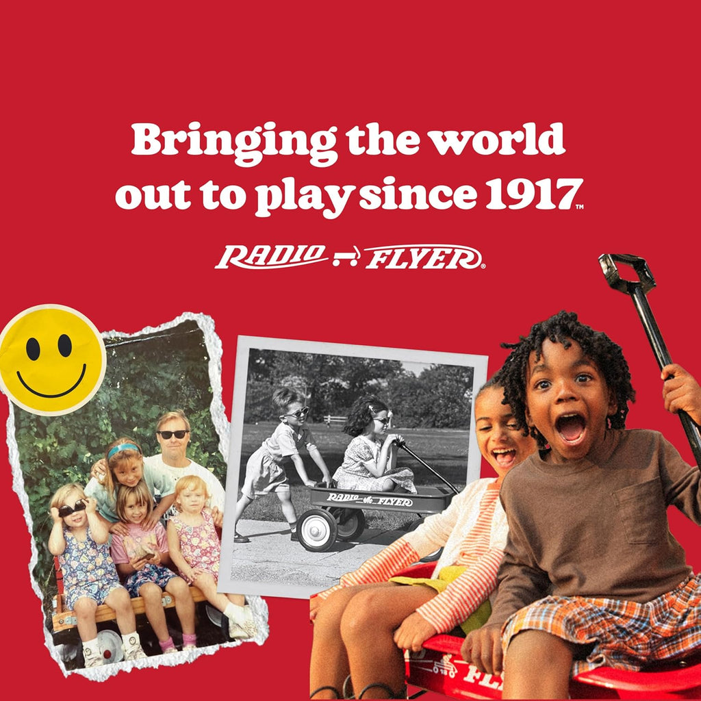 Radio Flyer My 1st Scooter - Red 3-Wheel Design for Kids Ages 2-5 | Extra Wide Base & Easy Foot Brake