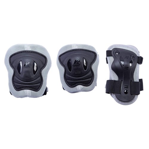 K2 Skate Junior Pad Set, Gray_Black