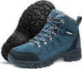 Foxelli Women's Hiking Boots - Waterproof Suede Leather for All-Day Comfort & Grip | Lightweight Design
