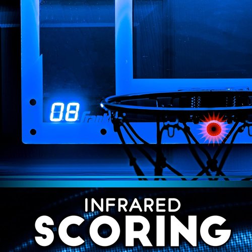 Franklin Sports LED Indoor Basketball Hoop - Over The Door Mini Set with Steel Rim, Ball & Pump