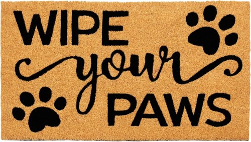Croft&Cane Welcome Doormat - Non-Slip Coco Coir Mat for Dirt Trapping - 17 x 30 Inches for High Traffic Areas